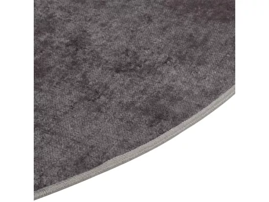 Tapis lavable gris ø 200 cm antidérapant