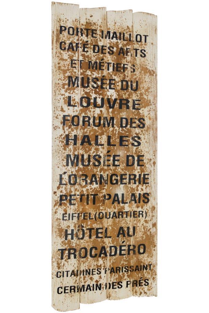 Holzschild - Porte Maillot - 40x120 cm