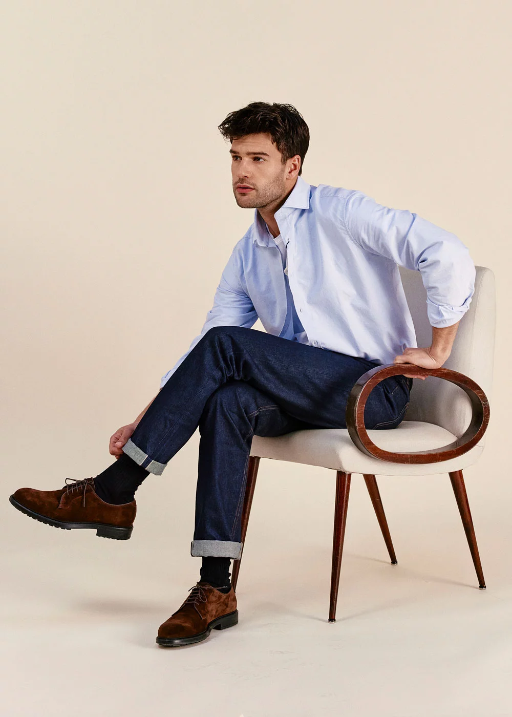 DERBY TRISTANO VELOURS MARRON