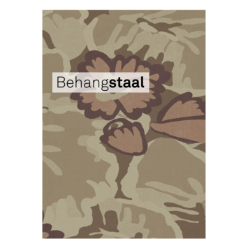 Behangstaal vliesbehang Moon oker - warmbruin (dessin 139723)