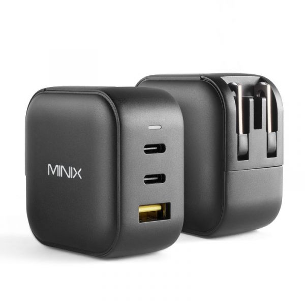 MiniX Alimentador NEO-P1 65W 2x USB-C PD   USB-A QC