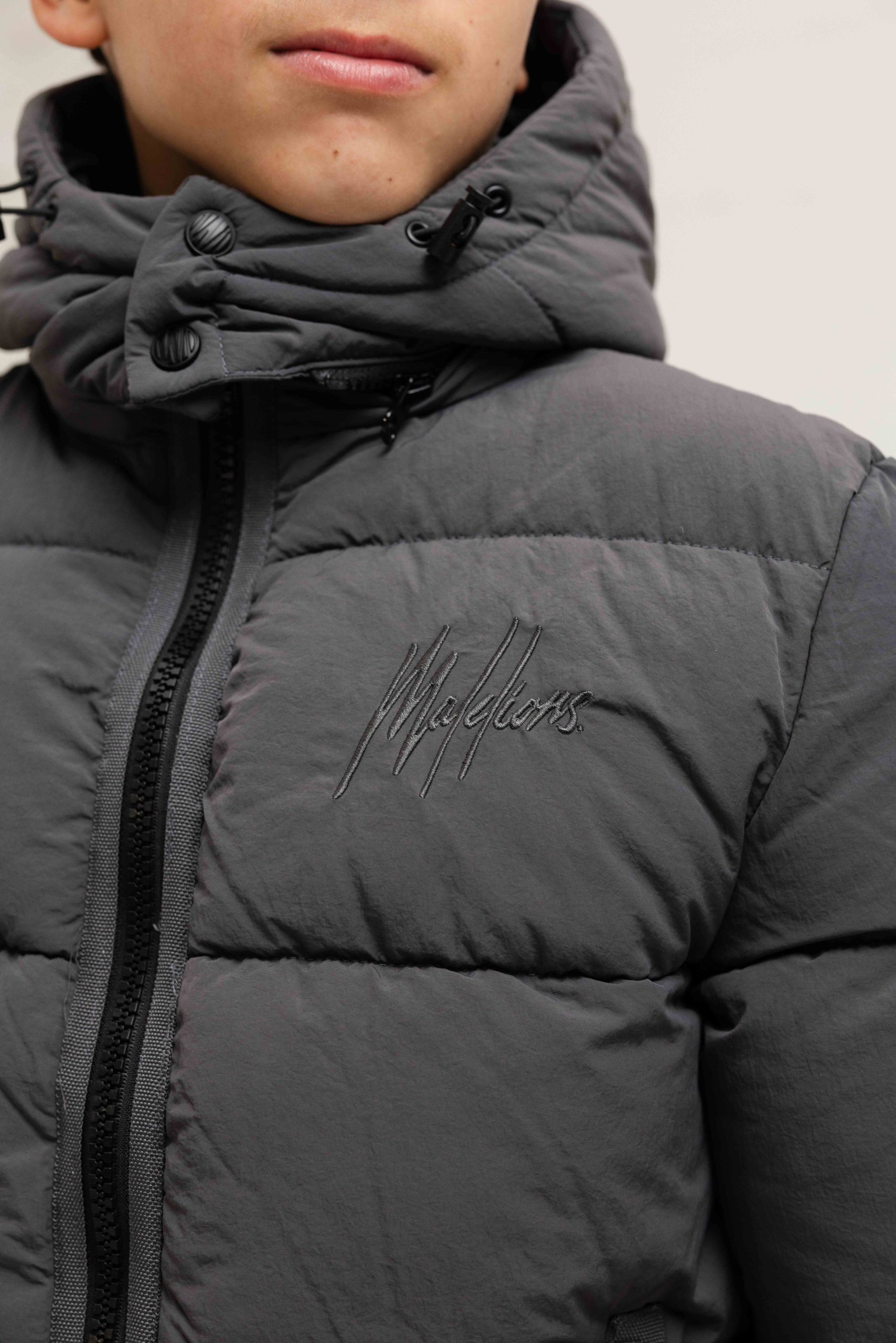 Malelions Donn Puffer Winterjas Kids Grijs