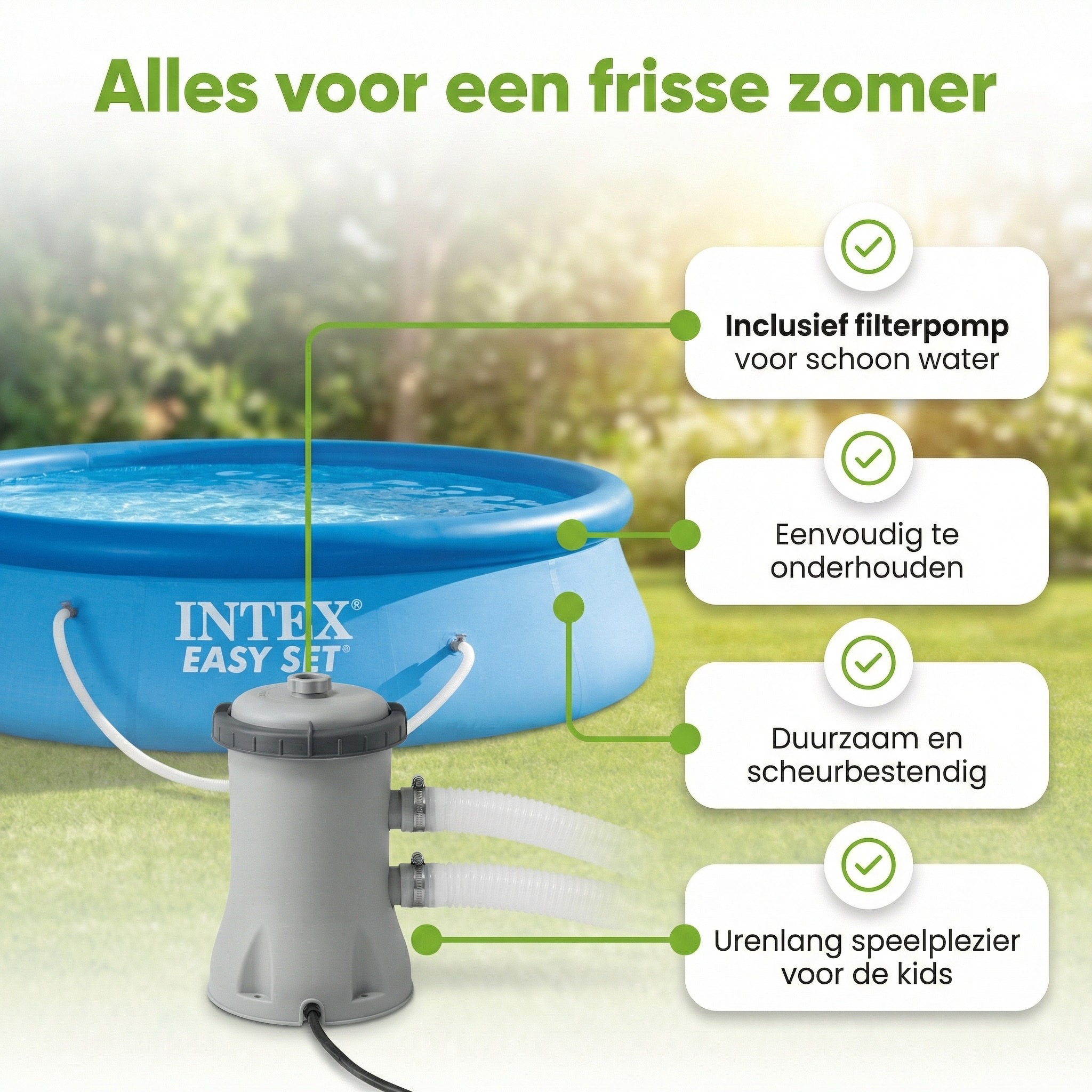 Intex easy set 305x76cm zwembad – 3-delig