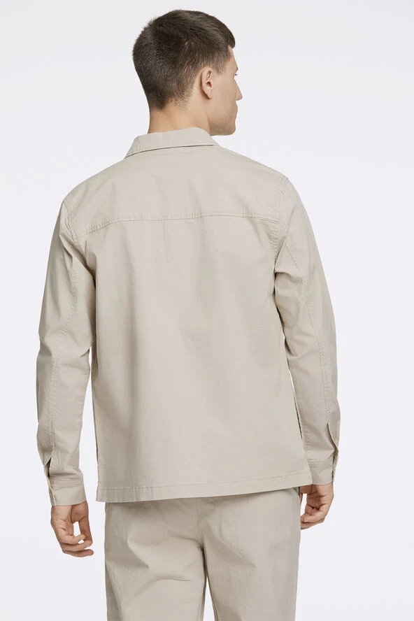 Lindbergh Rip stop overshirt L/S Sand