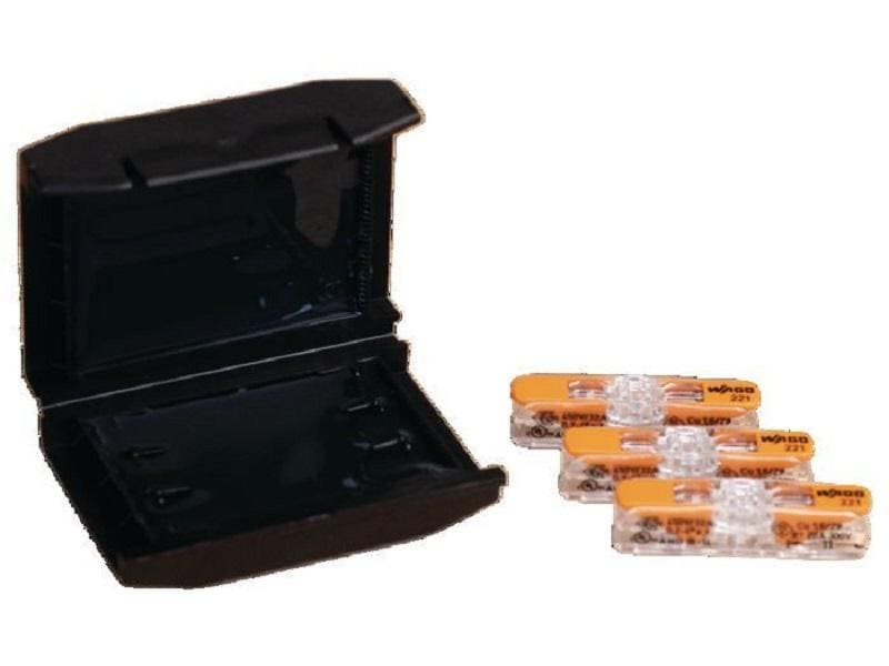 Cellpack AG Gel Box EASY-PROTECT Inline/3/4 Gelgefülltes Gehäuse mit 3 mit WAGO COMPACT Durchgangsverbindern