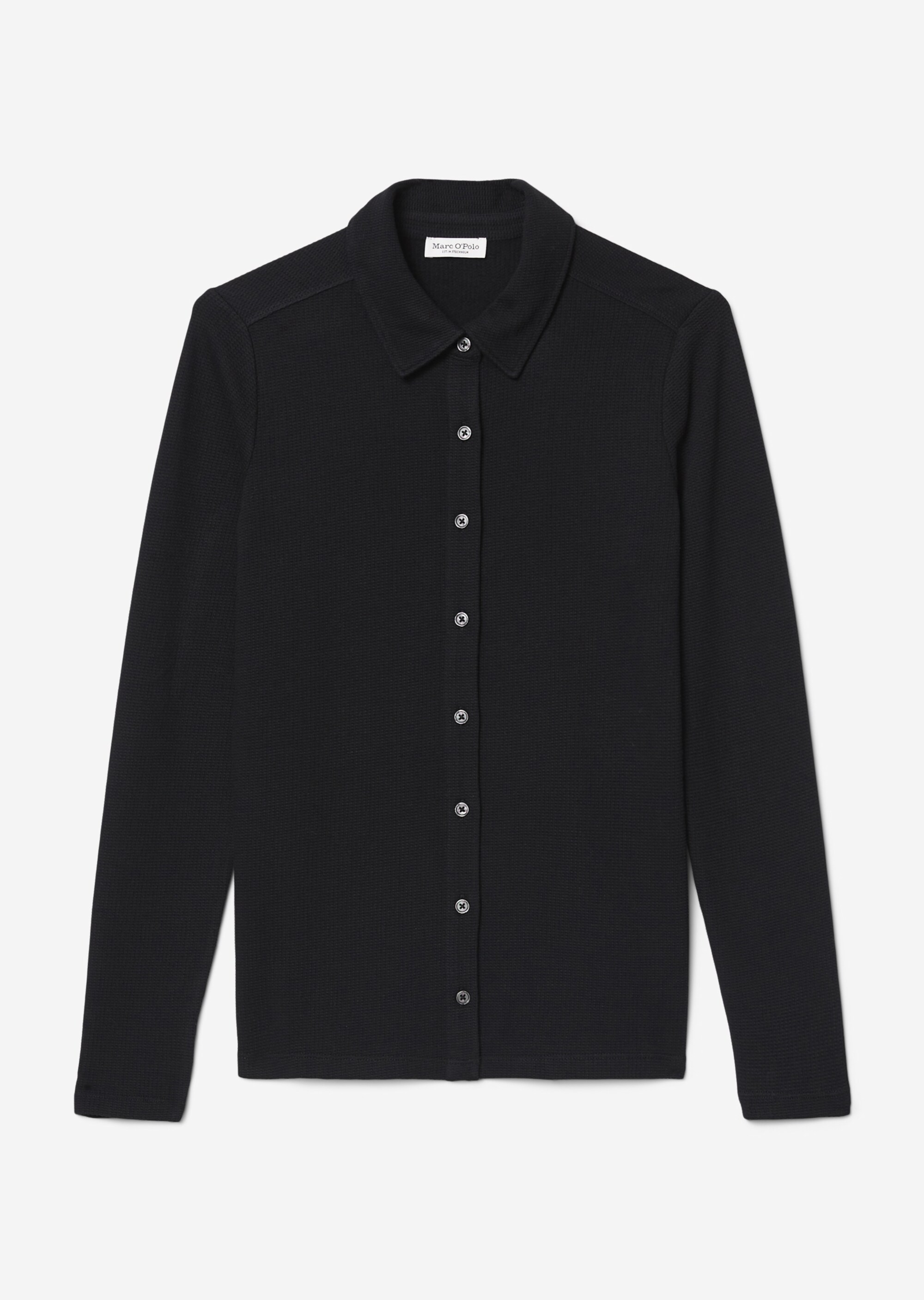 Struktur-Jerseybluse regularaus Organic Cotton
