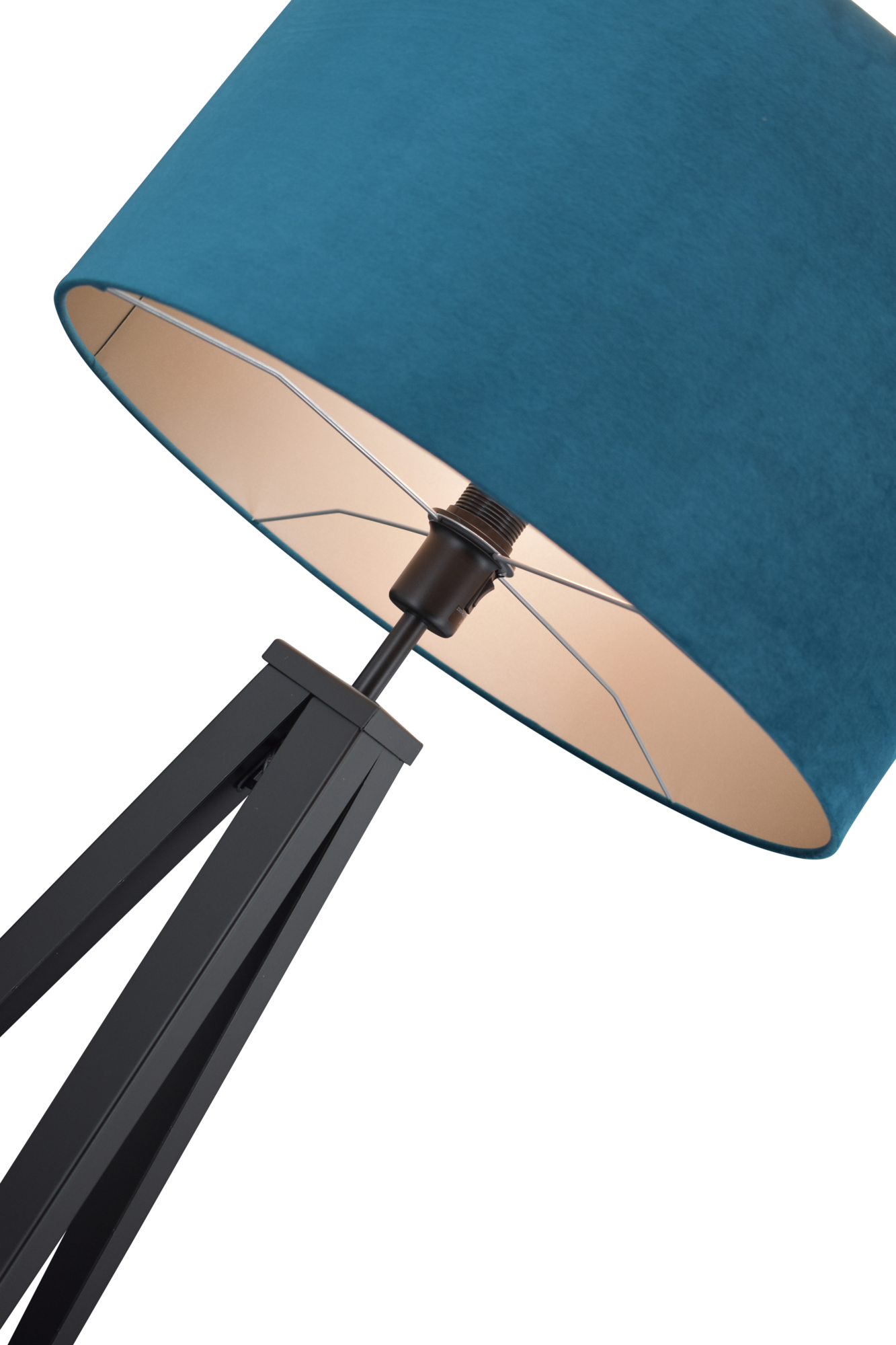 Vloerlamp Denver + kap 50x50x25cm velours lake green