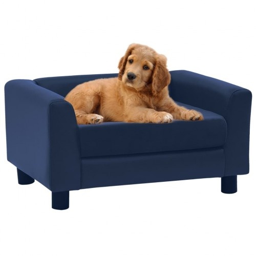 Sofá para cães Vidaxl azul plano