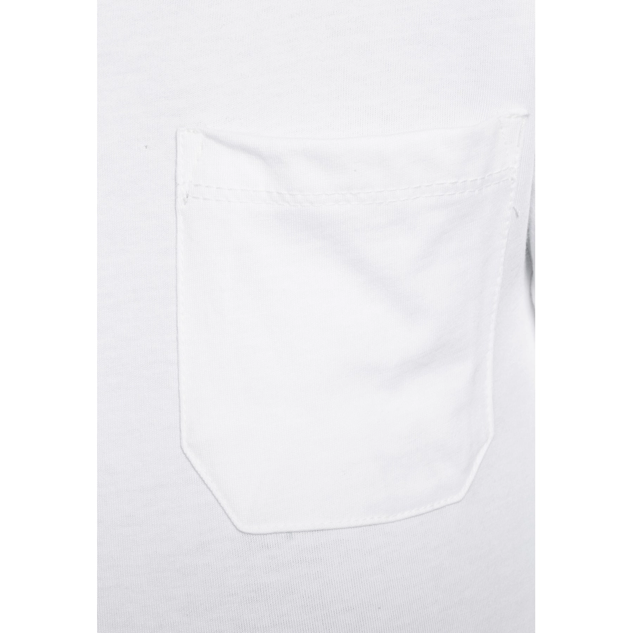 New Life T-Shirt TEE - CREW NECK PATCH POCKET White