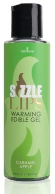 Sensuva Sizzle Lips Warming Gel - Caramel Apple