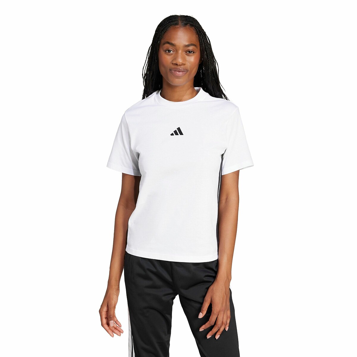 ADIDAS ROUPAS ESPORTIVAS<br>Camiseta Essencial 3 Listras