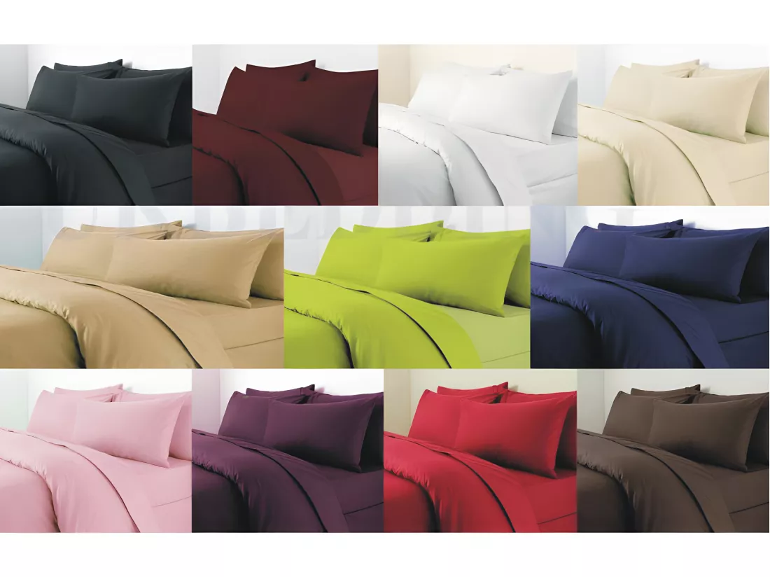 Housse De Couette Gris Clair 260 X 240 Cm / 100% Coton / 57 Fils/cm² Pour Lit 2 Places 