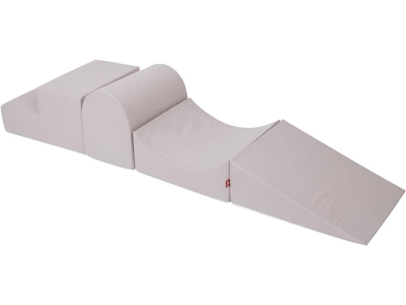 Knorrtoys Spielblöcke Soft Grau 4-teilig Schaumstoff-Bausteine zum Spielen oder Sitzen
