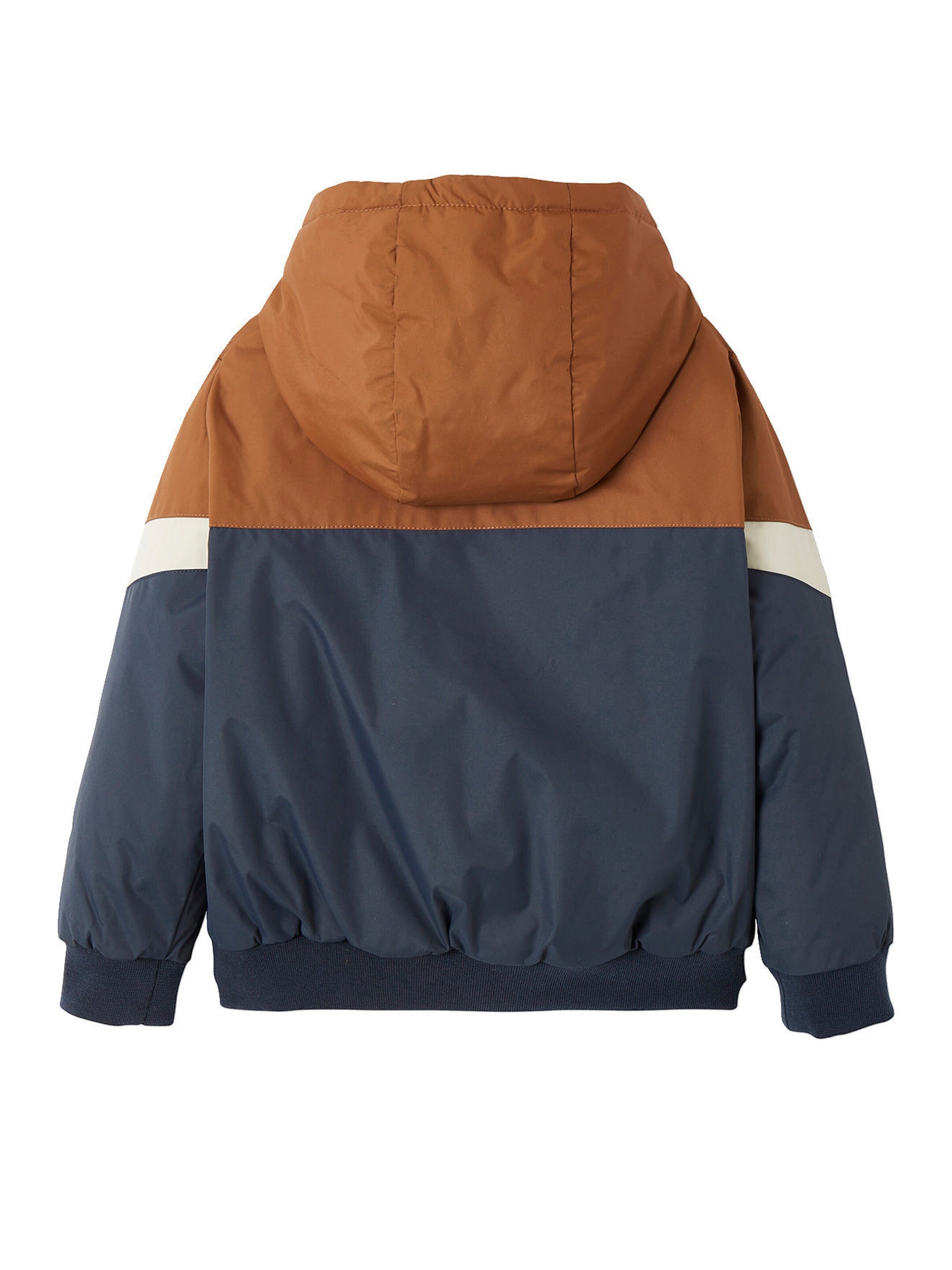 Vertbaudet Jungen Windjacke, Wattierung Recycling-Polyester colorblock camelfarben