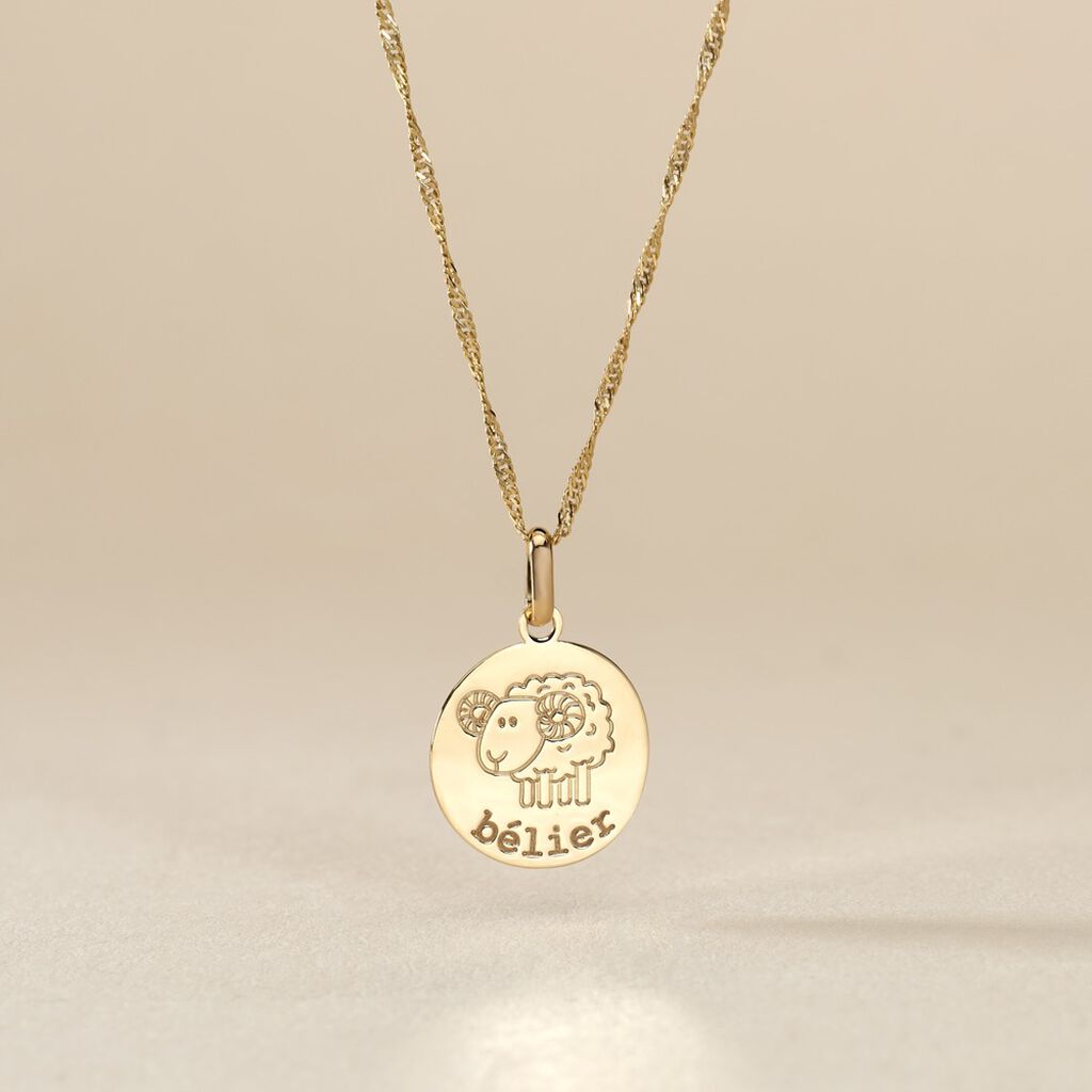 Pendentif Jannila Zodiaque Or Jaune