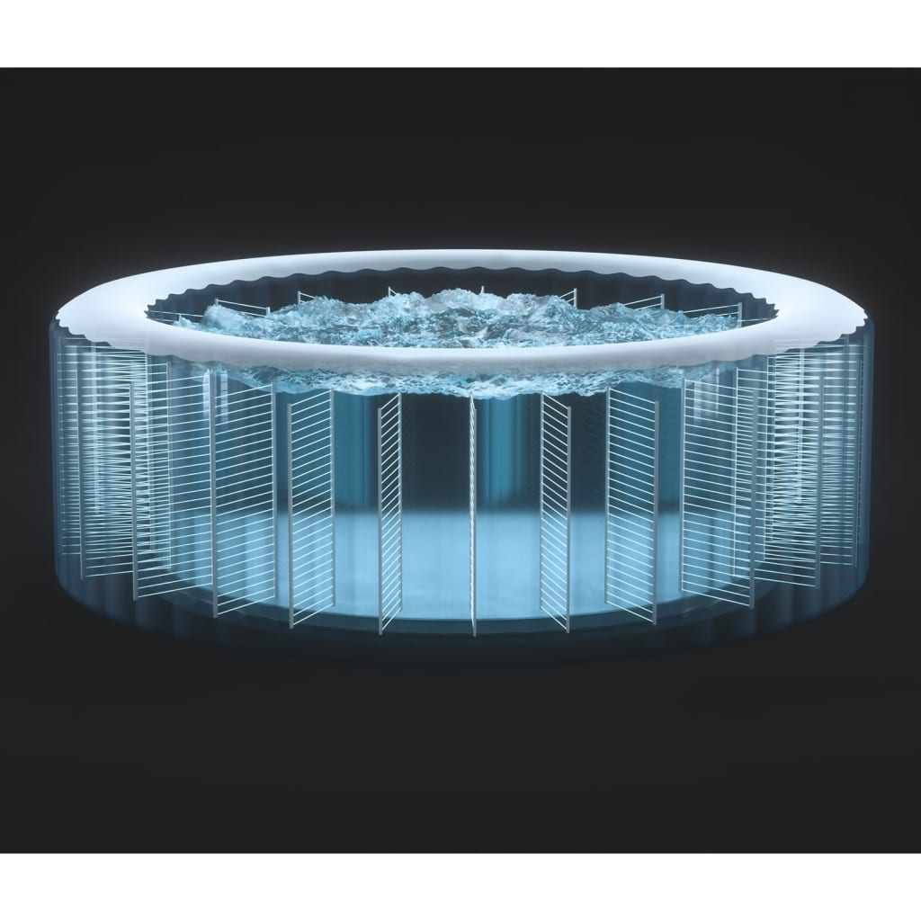 Cuve thermale de massage à bulles ronde purespa 196x71 cm
