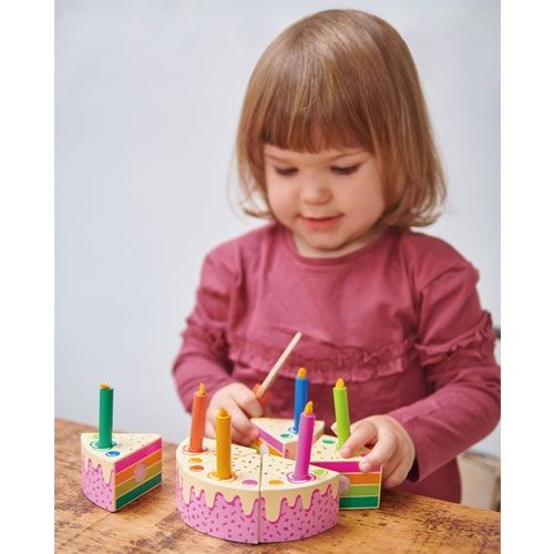 Tender leaf toys verjaardagstaart regenboog
