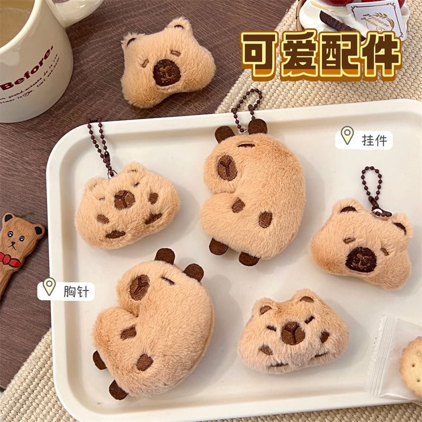 Tuhat - Capybara Pluche Broche / Tashanger Sleutelhanger (Verschillende Ontwerpen)