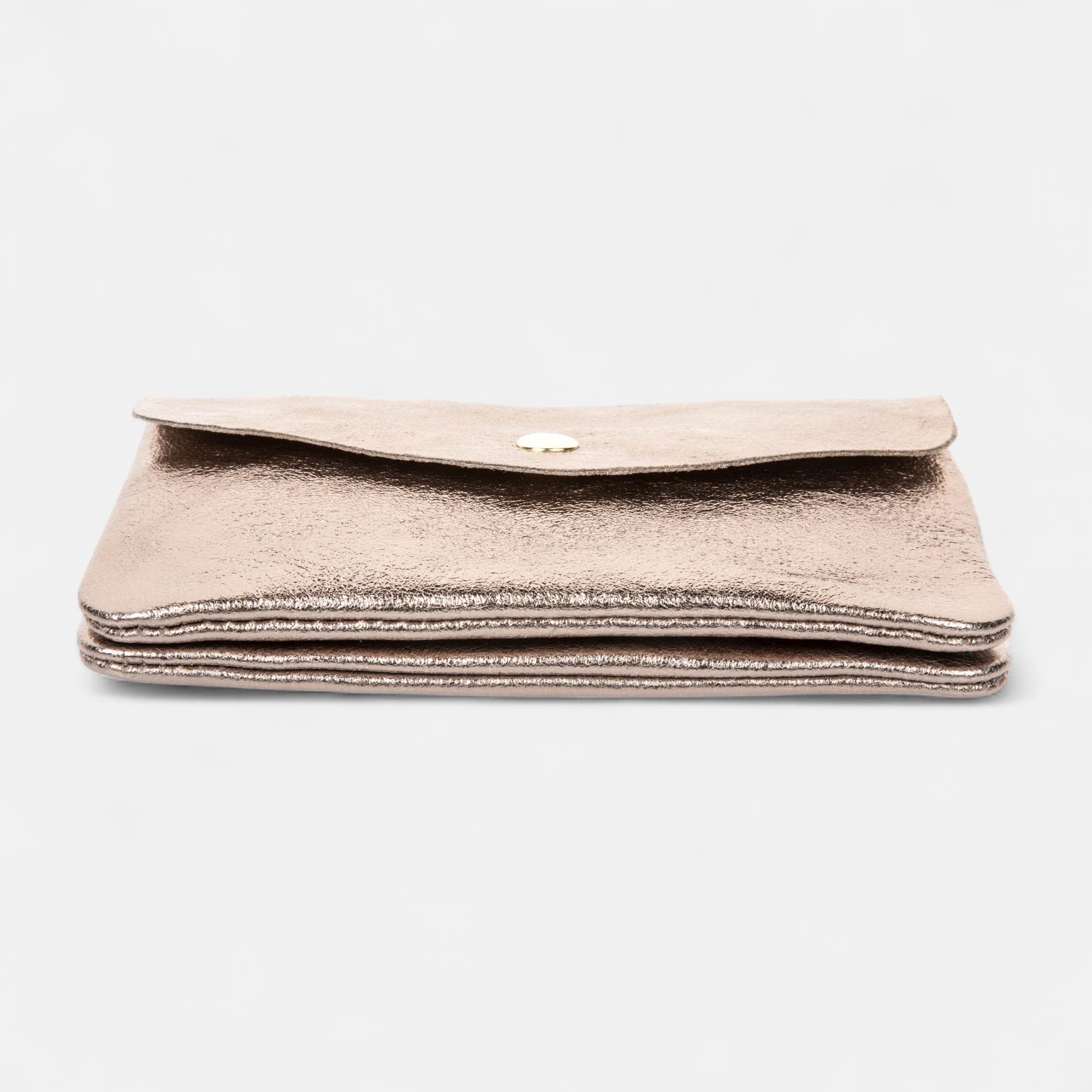 Petite maroquinerie en cuir bronze