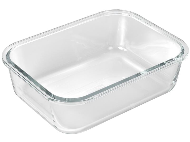 Kuhn Rikon Vorratsdose 1.52 l, Grau/Transparent Frischhaltebehälter aus Glas