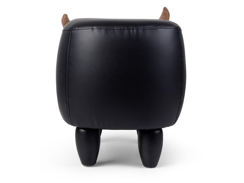 zoosy Kinderhocker Kuh Nero Schwarz Taburett in Kuhform