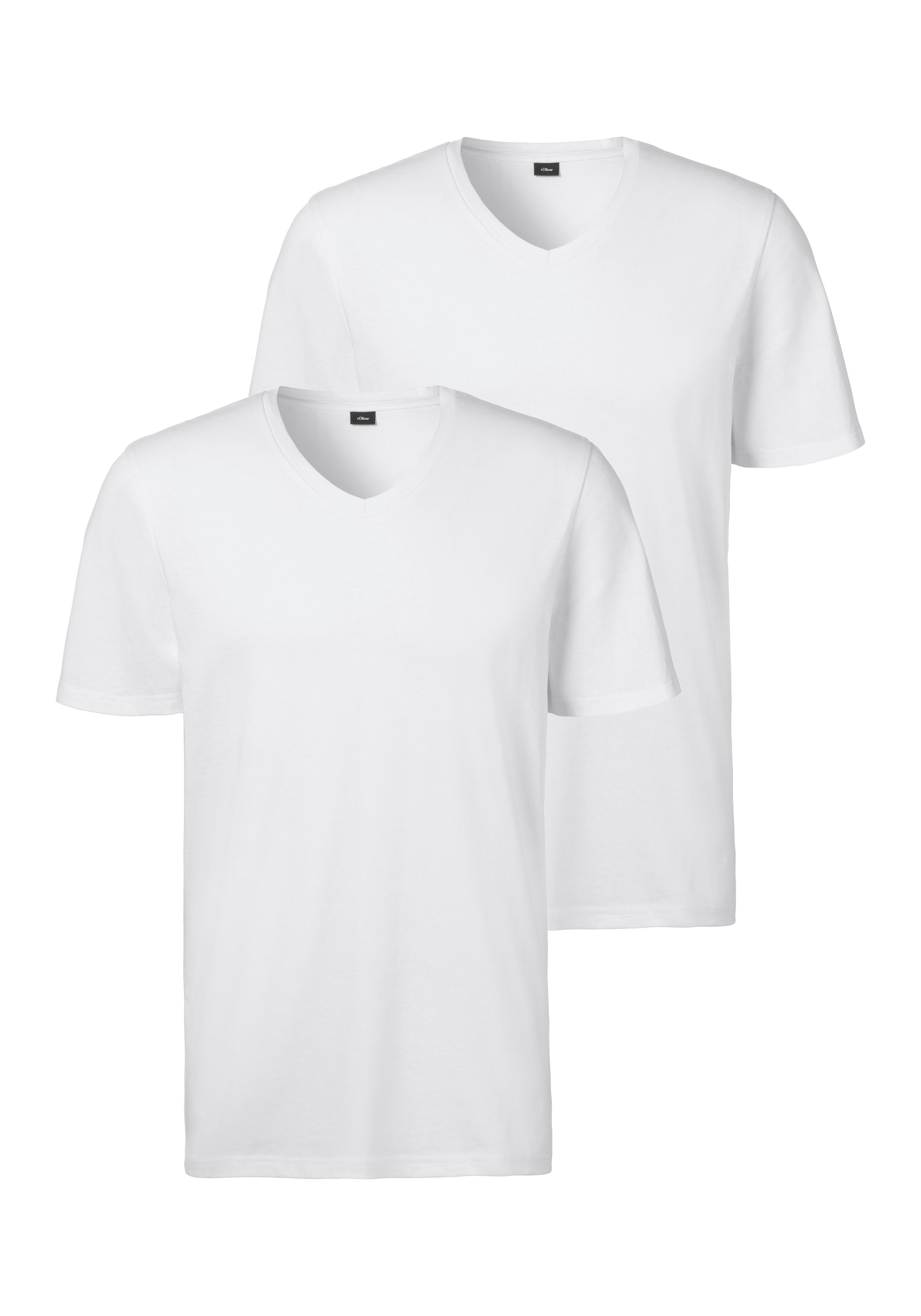 s.Oliver T-Shirt, 2 Stk. klassisches Unterziehshirt