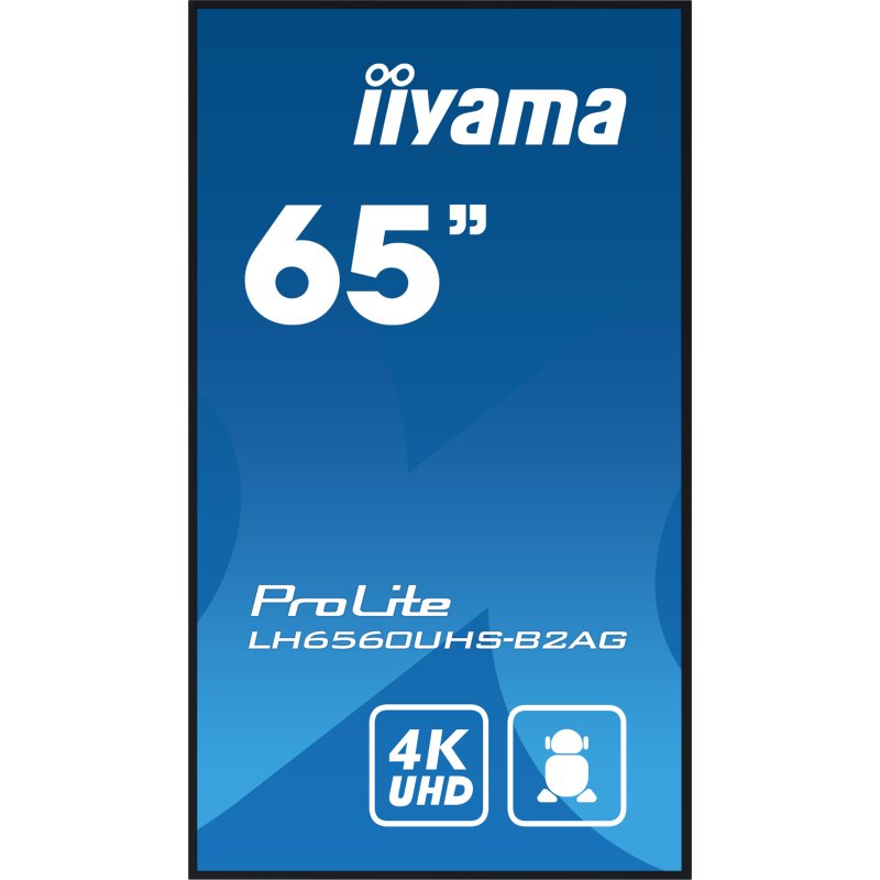 iiyama LH6560UHS-B2AG Écran d'affichage dynamique Carte A numérique 163,8 cm (64.5