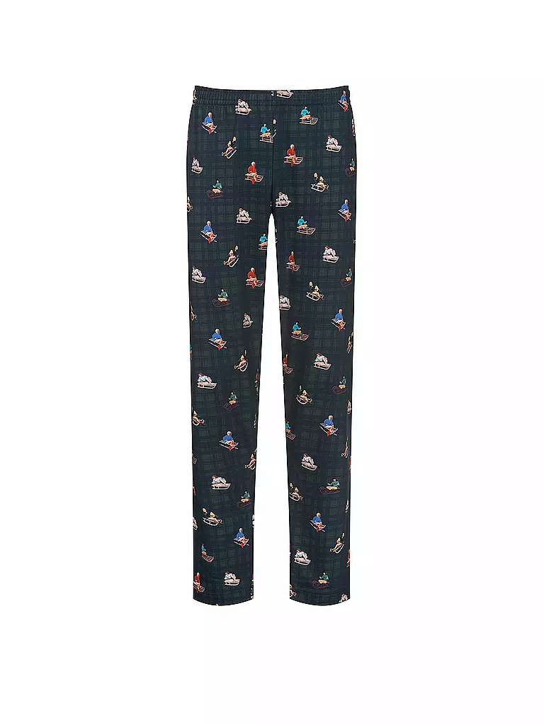 MEY Pyjamahose english garden dunkelgrün