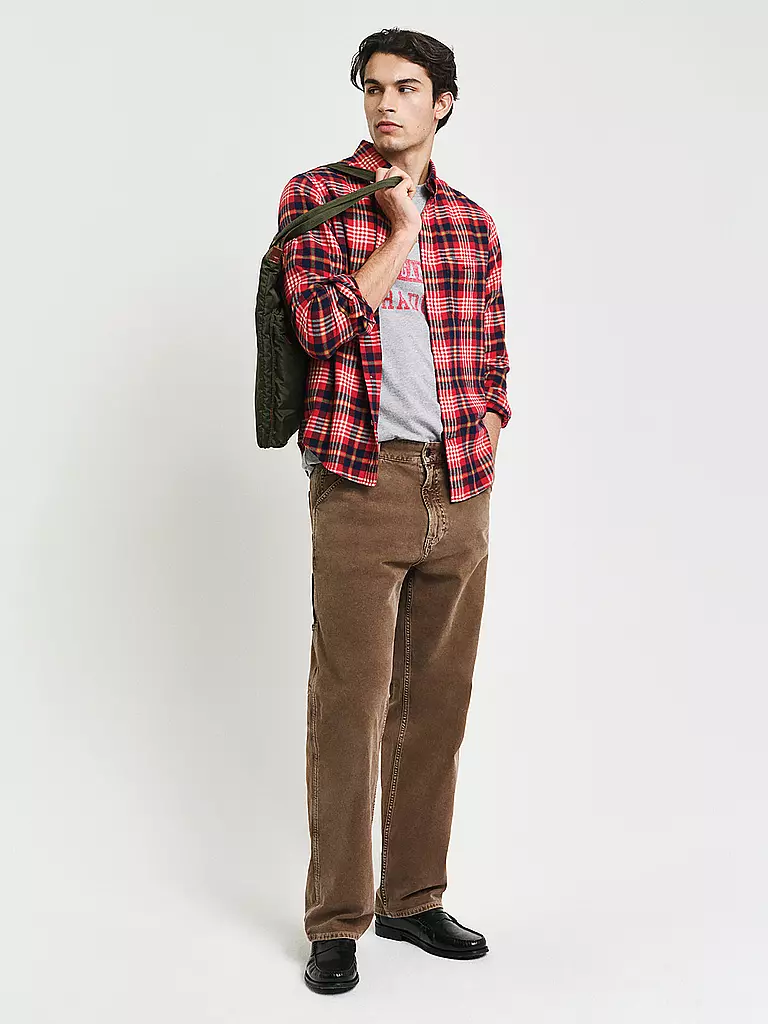 GANT Flanellhemd  rot