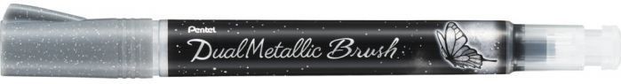 Pentel - Dual Metallic Brush - Kleurpotloden - Zilver - 1 x