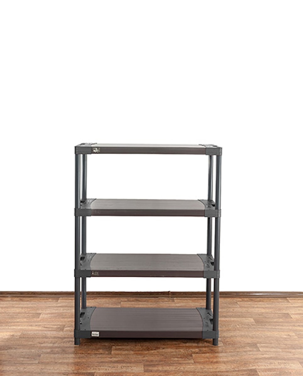 PROREGAL Plastic Plank Big Grey Bear Laag HxBxD 138 x 110 x 46 cm Plank Draagvermogen 160 kg Grijs