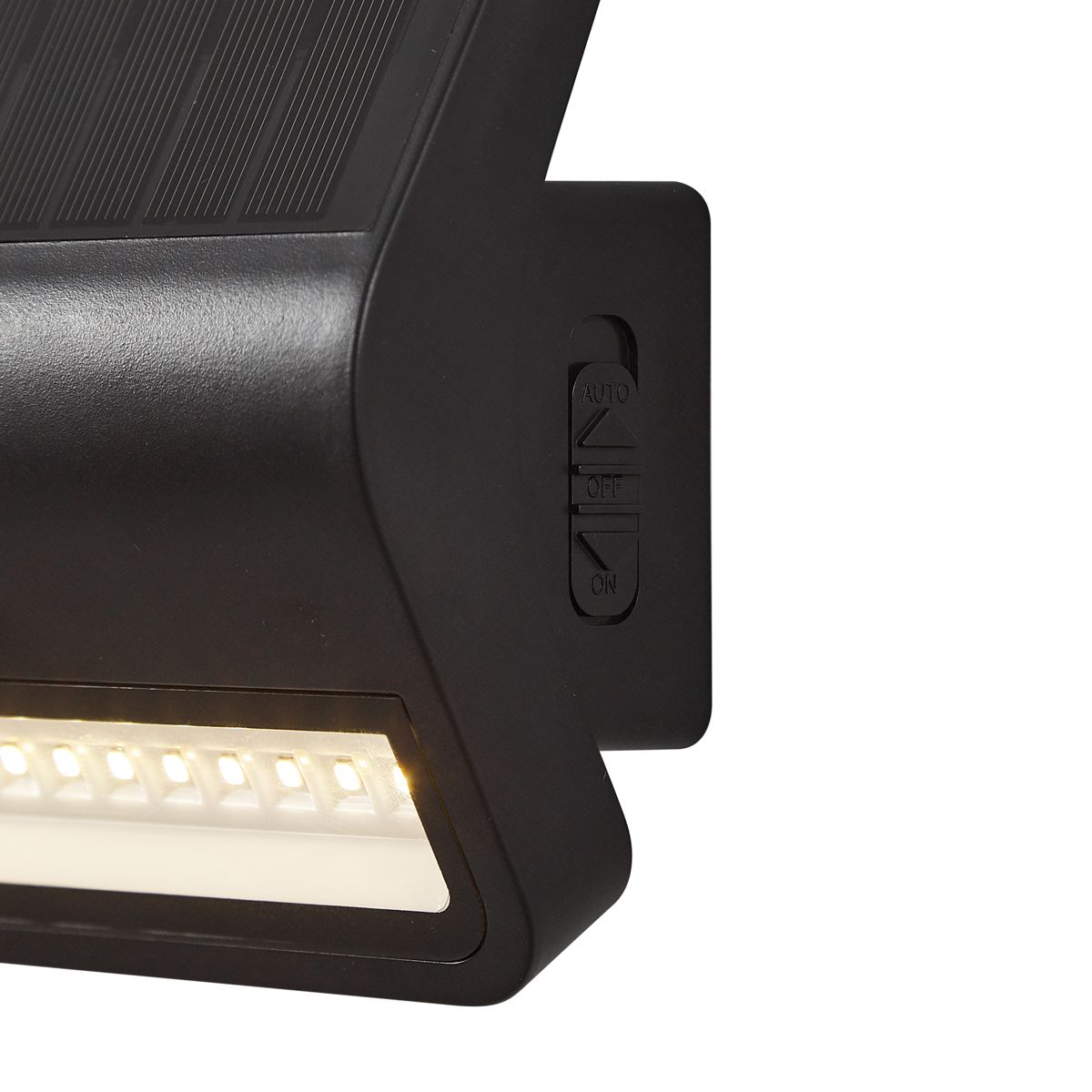 Buiten wandlamp zwart incl. LED IP54 met bewegingsensor solar - Floody