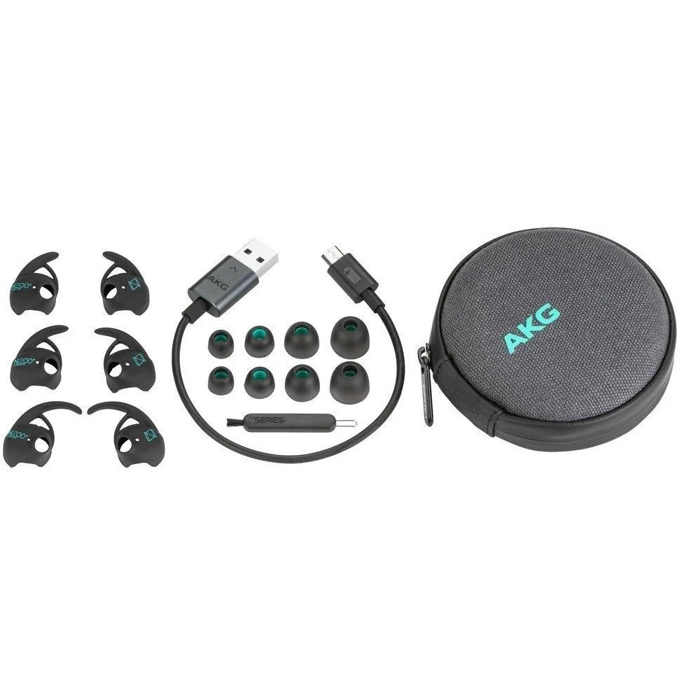 N200A Kabellose In-Ear Bluetooth 4.1 Sport Kopfhörer mit Mikrofon (AKGT125BTBLK) - Schwarz