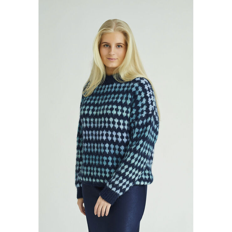 A-VIEW Patrisia Knit Pullover Blue/navy