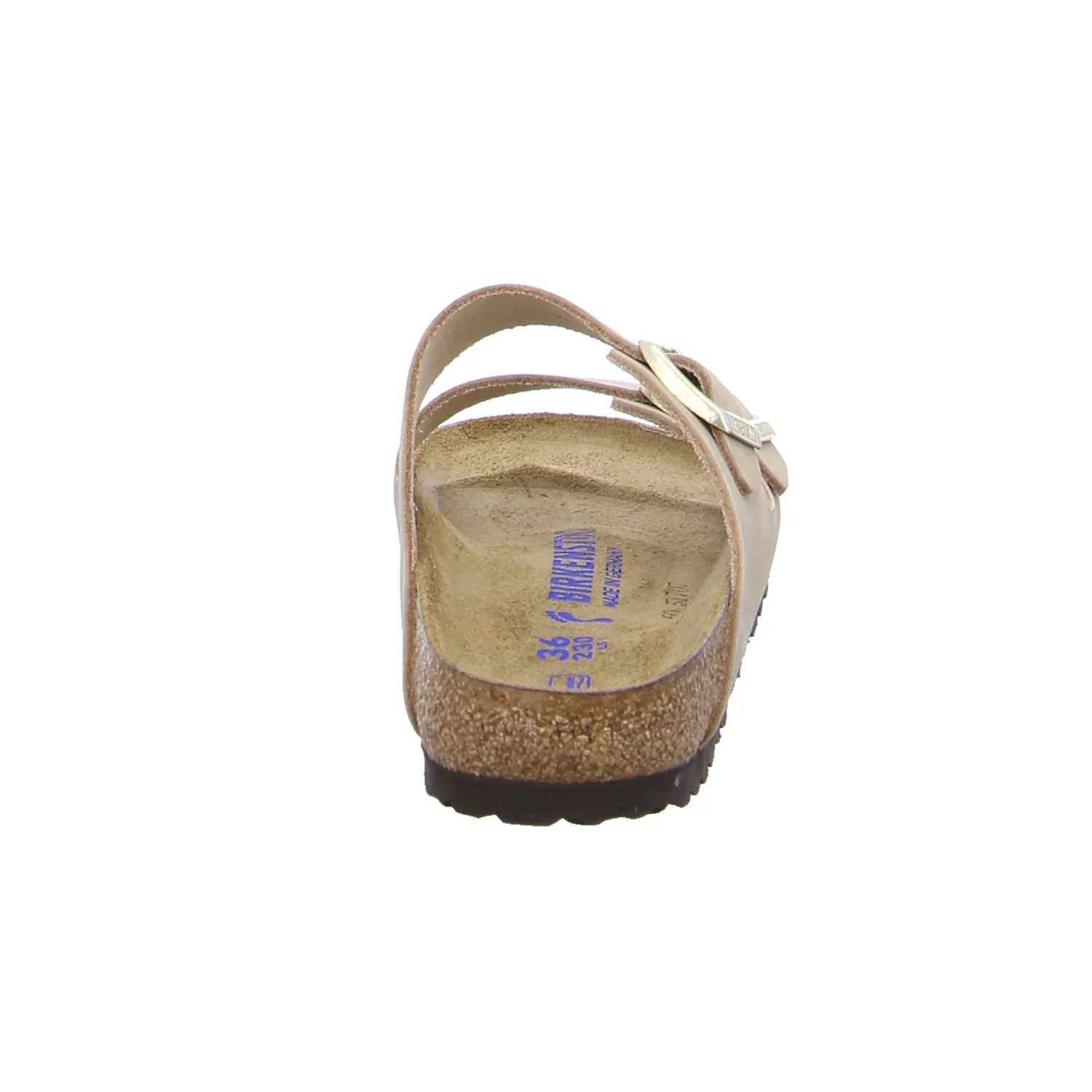 BIRKENSTOCK Bio-Fussbett Taupe Leder