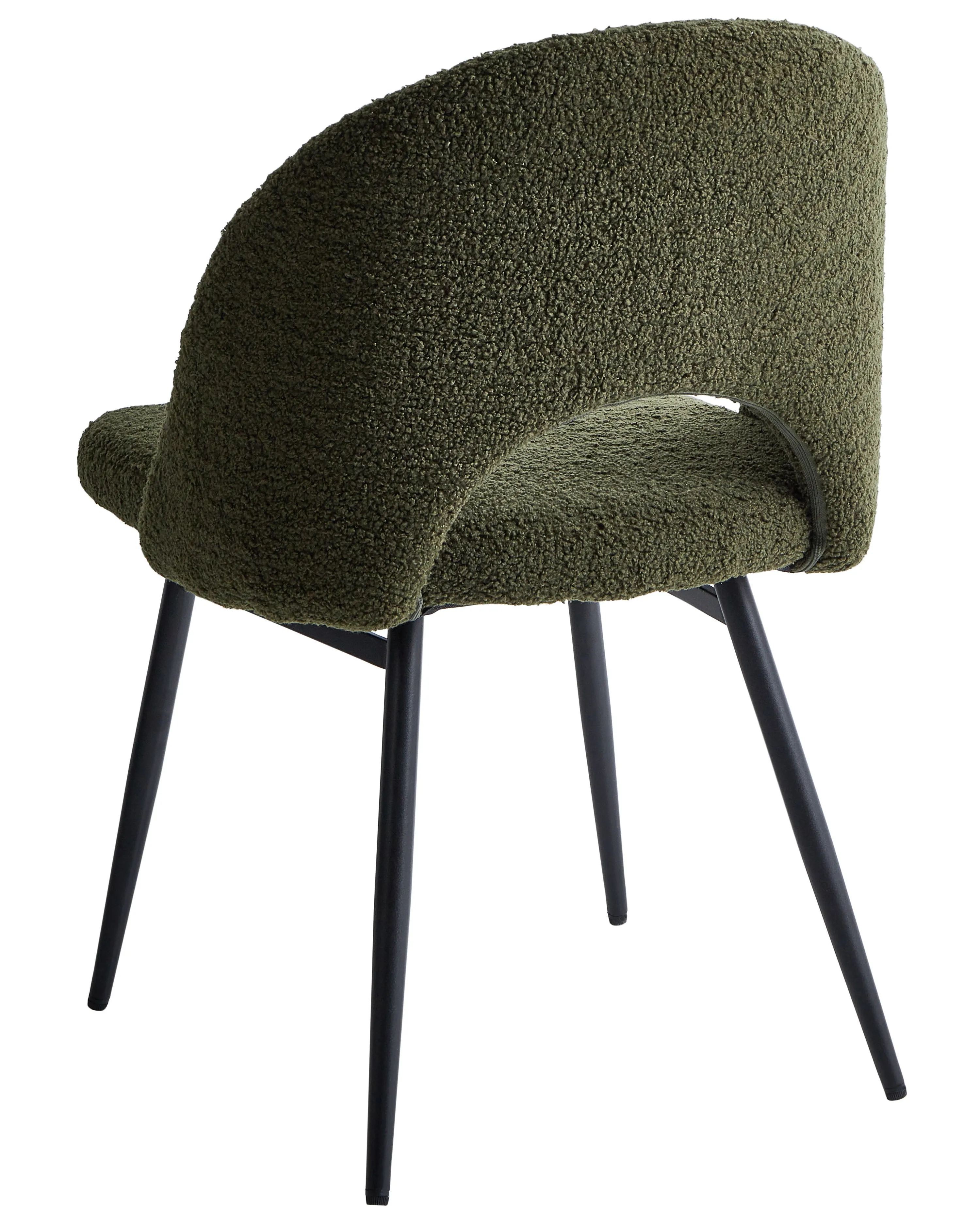 Set van 2 eetkamerstoelen ONAGA Bouclé Donkergroen