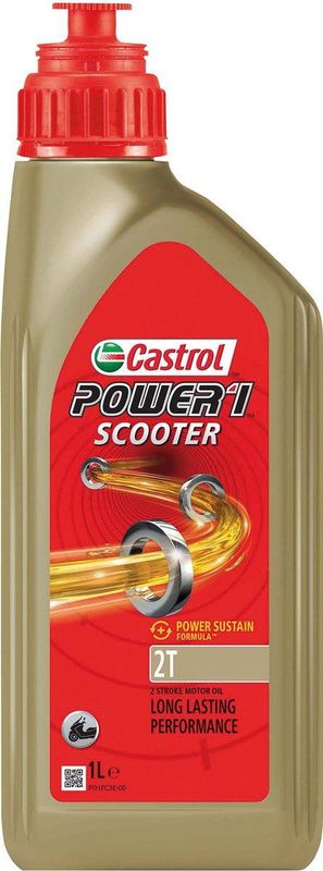 Castrol - Power RS Scooter 2T - 2T Motorolie - 1L - Semi-Synthetisch