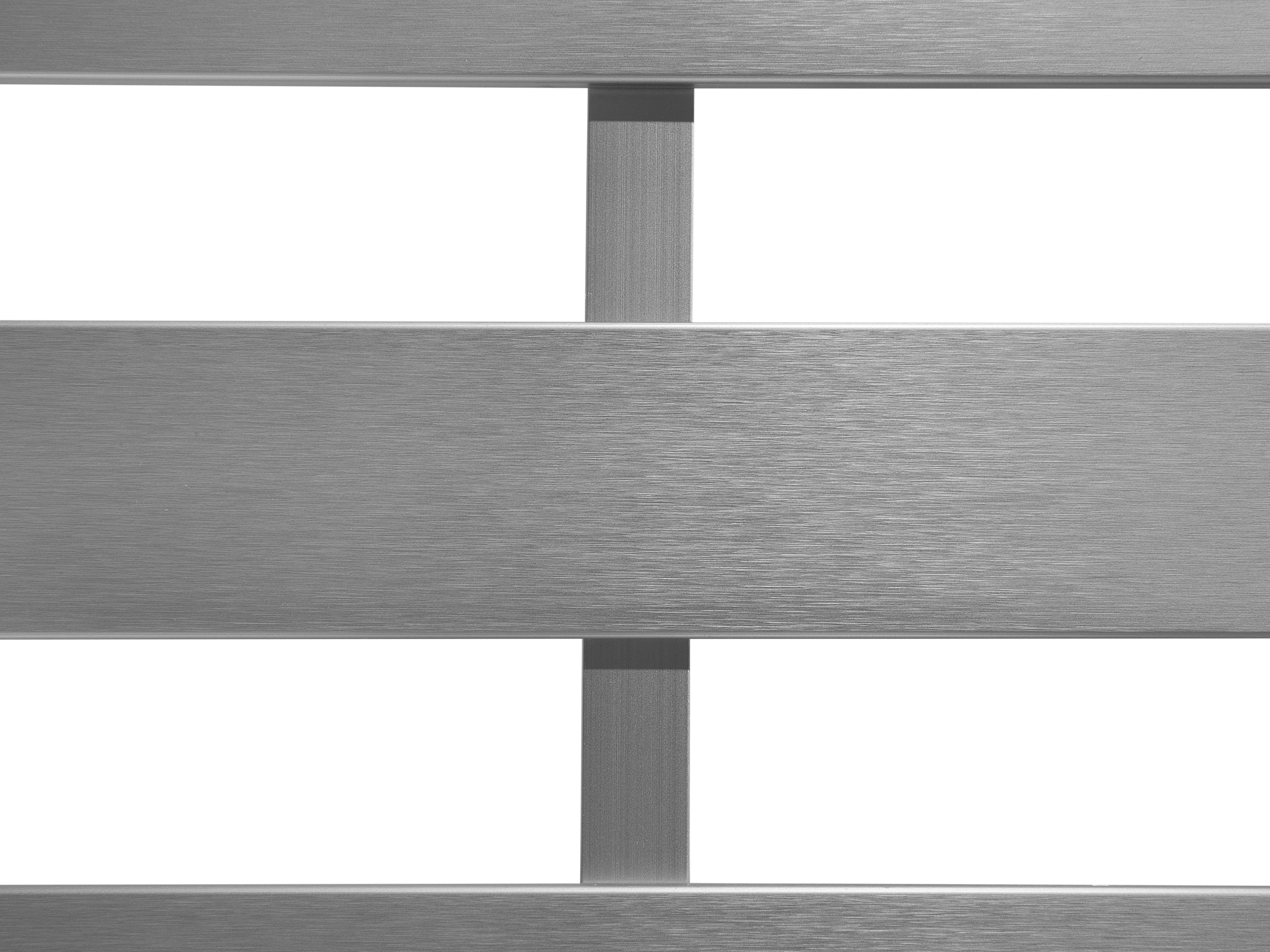 Loungeset met tafel 4-zits SALERNO Metaal Lichtgrijs
