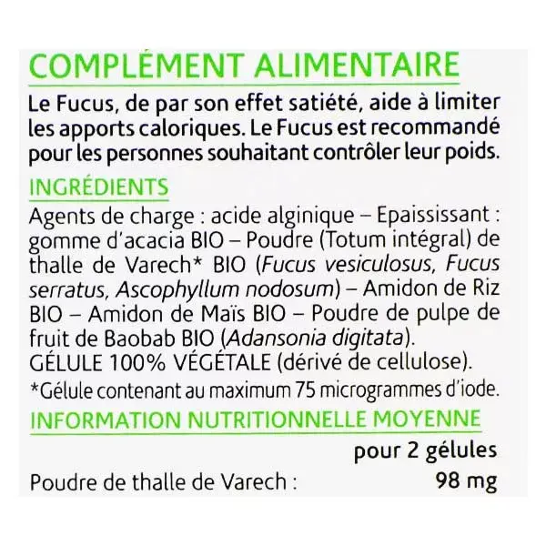 Arkopharma Arkogélules Fucus Bio 45 cápsulas