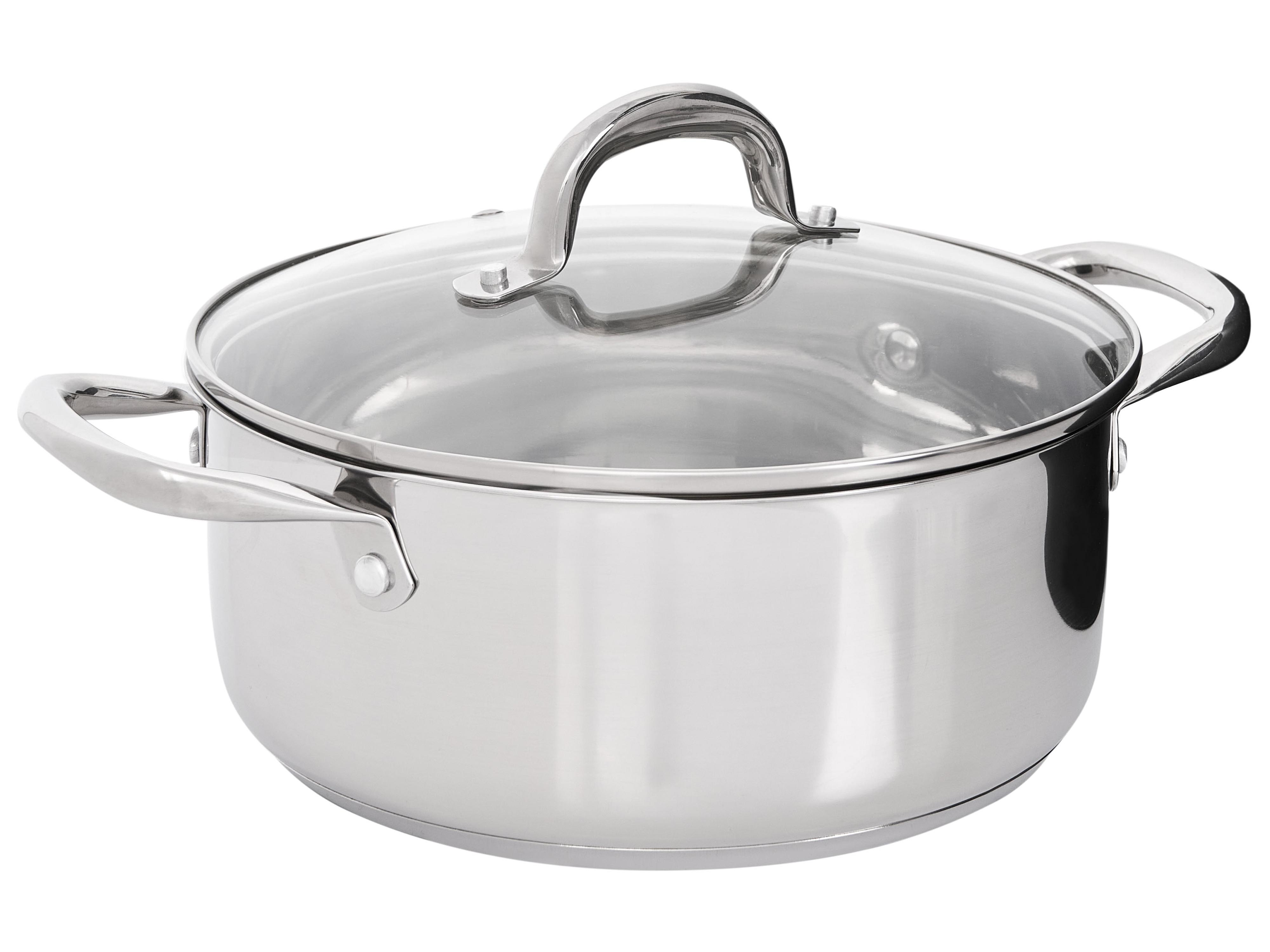 10-delige pannenset PRIMECOOK Roestvrij staal Zilver