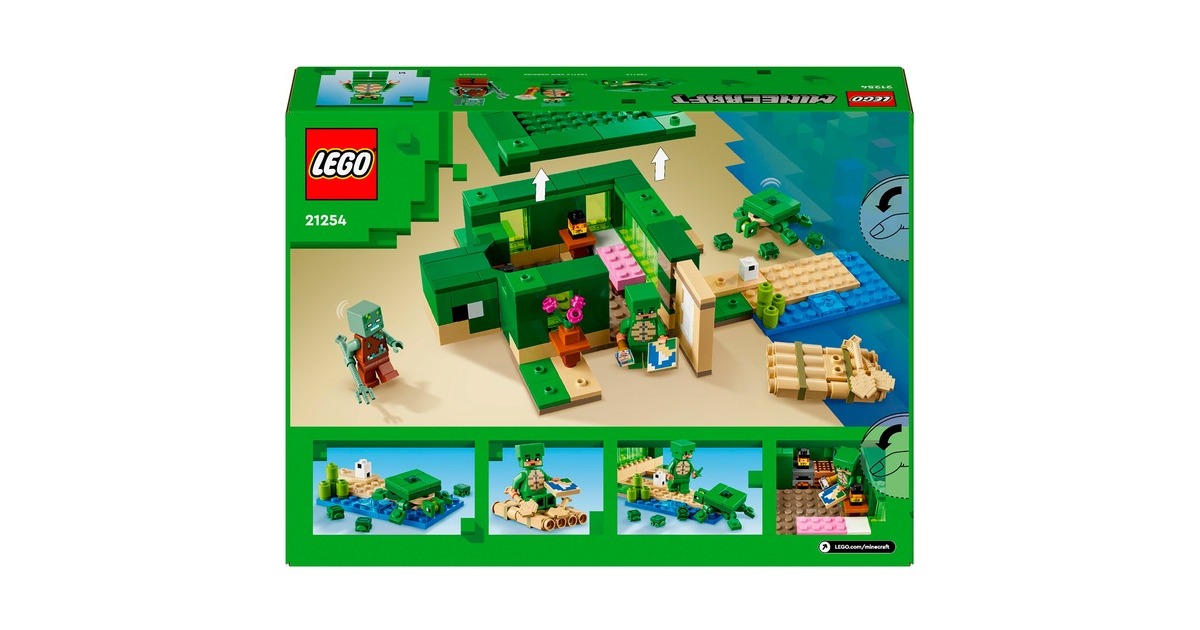 LEGOMinecraft - Het schildpadstrandhuis Constructiespeelgoed  (21254)