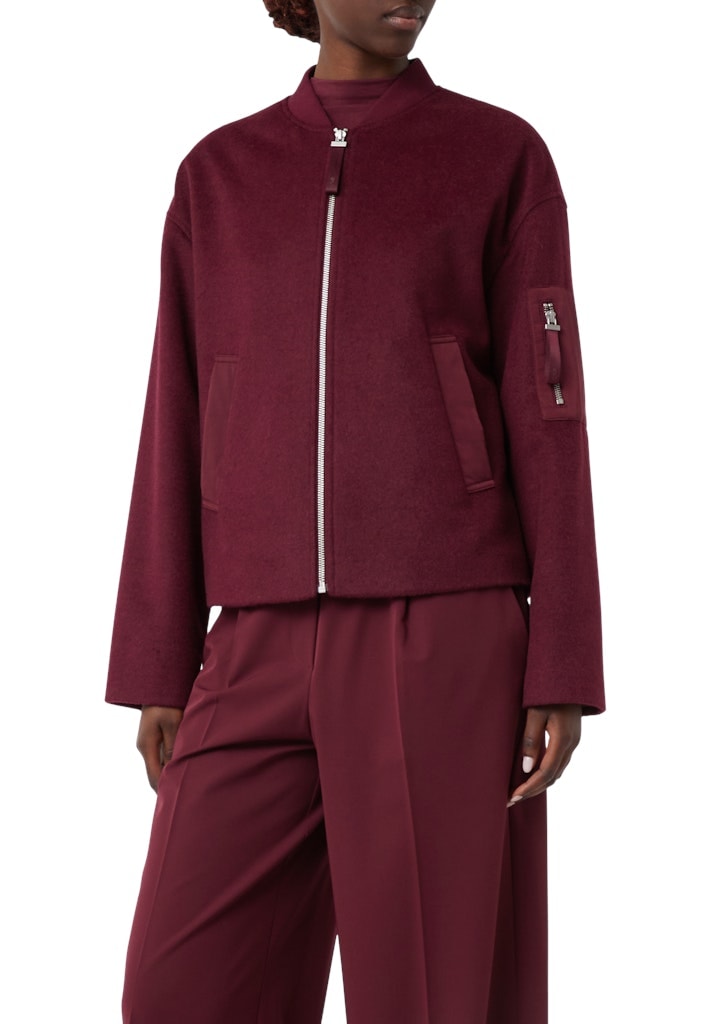 comma casual identity Blouson Flanell mit Wollanteil