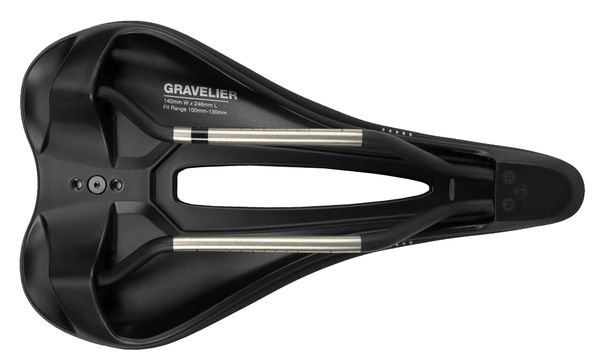 GRAVELIER TITANIUM Sattel  schwarz  140mm
