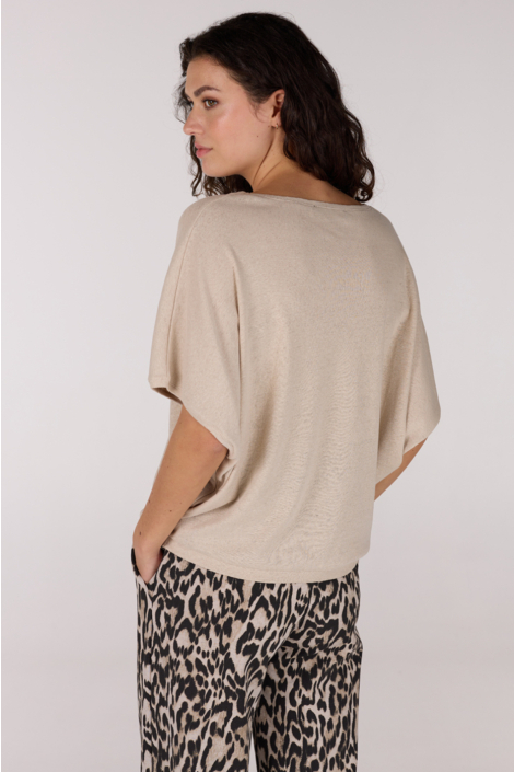 Juffrouw Jansen beige dames t-shirt