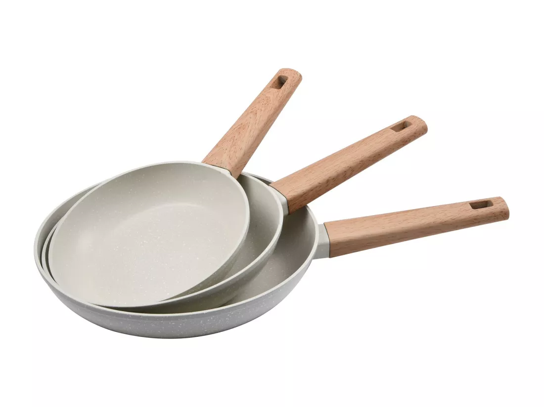Set de 3 casseroles NATURALLY Ø18Ø22Ø26cm en aluminium forgé Bergner