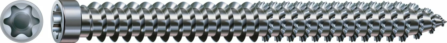 SPAX-Ra 1031010750805 Kozijnschroef, Cilinderkop, 7.5 x 80, Voldraad, T-STAR plus TX30, - WIROX - 100 stuks
