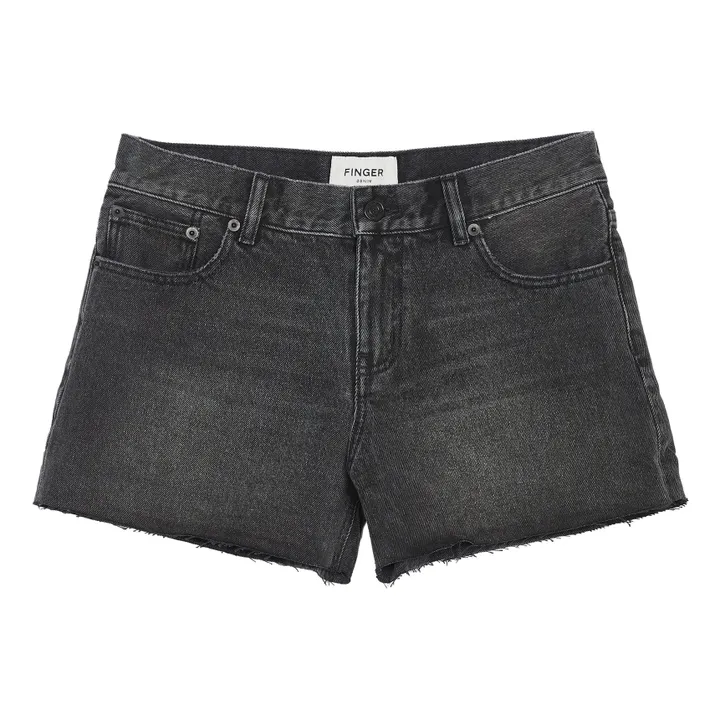 Finger in the nose Short Low Waist Eva | Denim gris