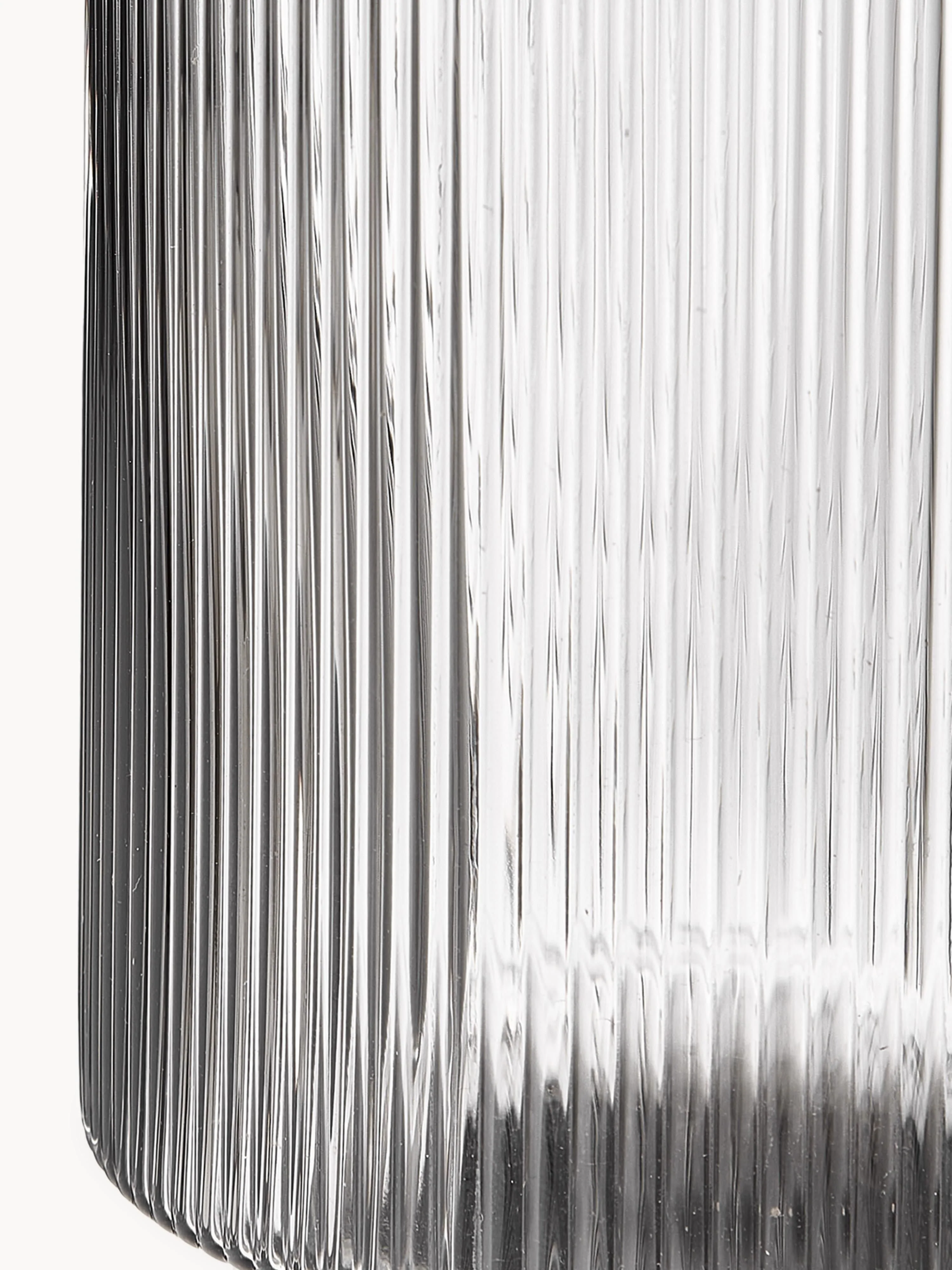 Mondgeblazen karaf Ripple met groefreliëf, 1 L