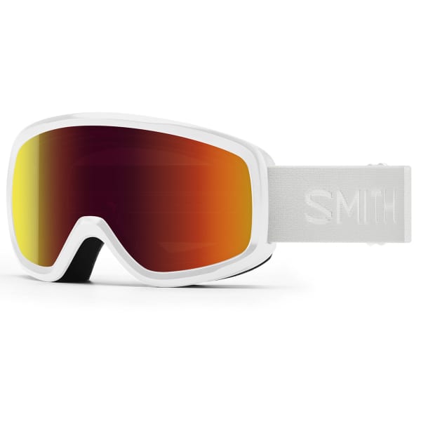 Masque de ski SMITH SNOWDAY JR WHITE RED SOLX MIRROR ANTIFOG