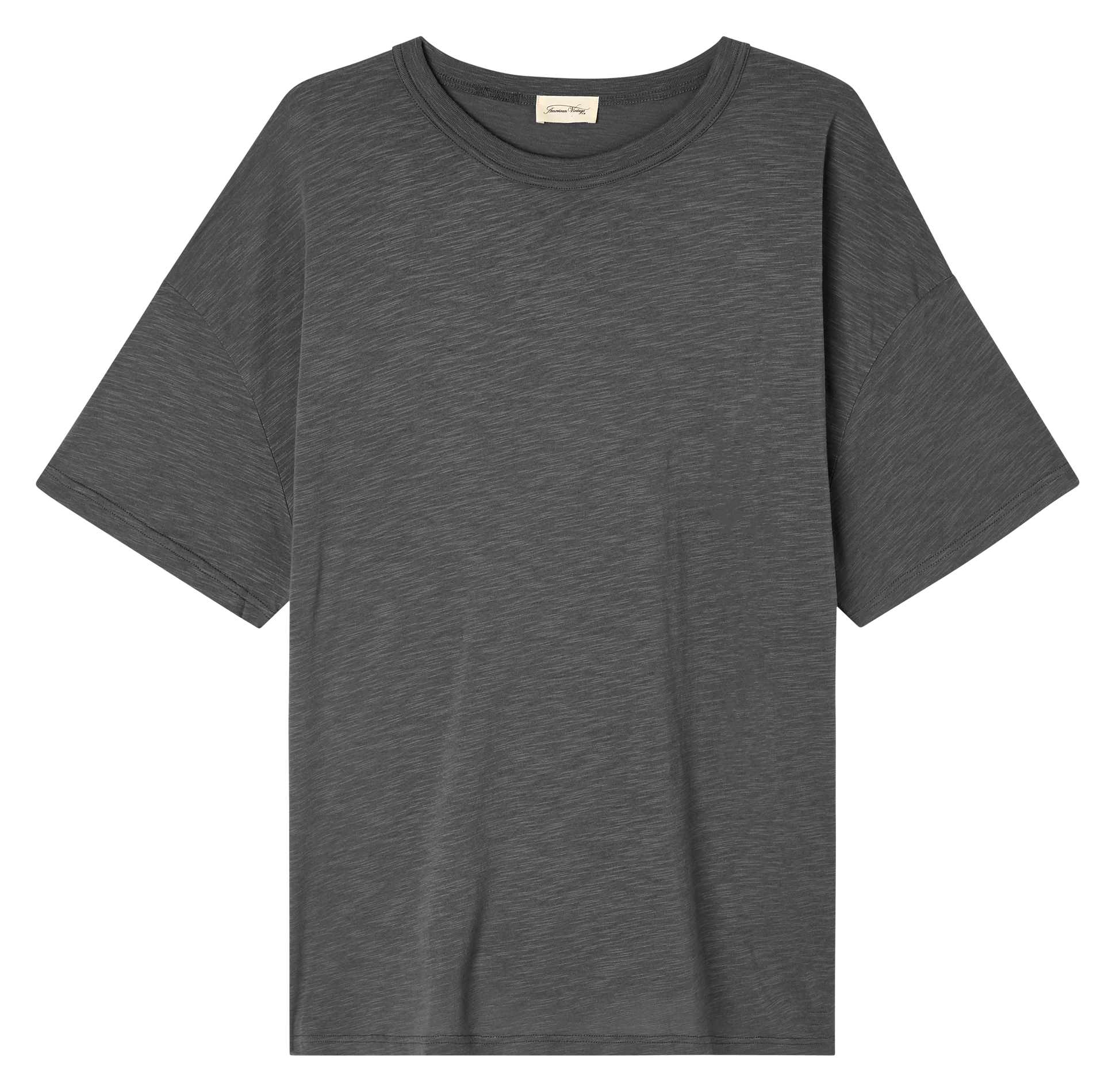 JACKSONVILLE - Tee-shirt col rond ample en coton mélangé | Gris